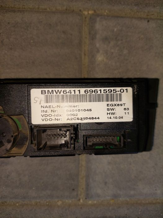 Panel klimatyzacji bmw 1 e87