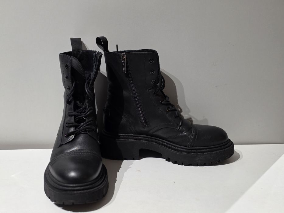 Badura trzewiki botki skórzane skóra  c70307 rozmiar 37