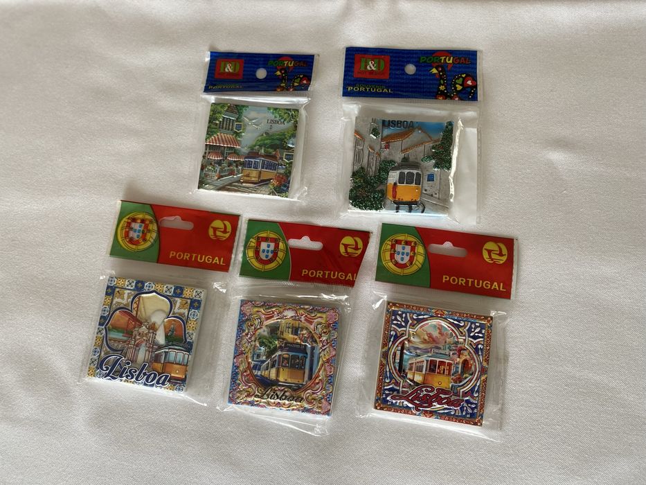 Vários ímanes para frigorífico,Cascais,Algarve,Lisboa e Nazaré