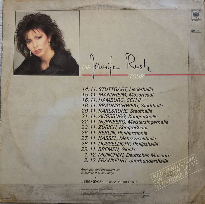Jennifer Rush - Singiel Winyl