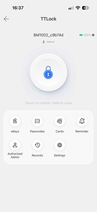 Розумний замок-циліндр TTLock (C001C)