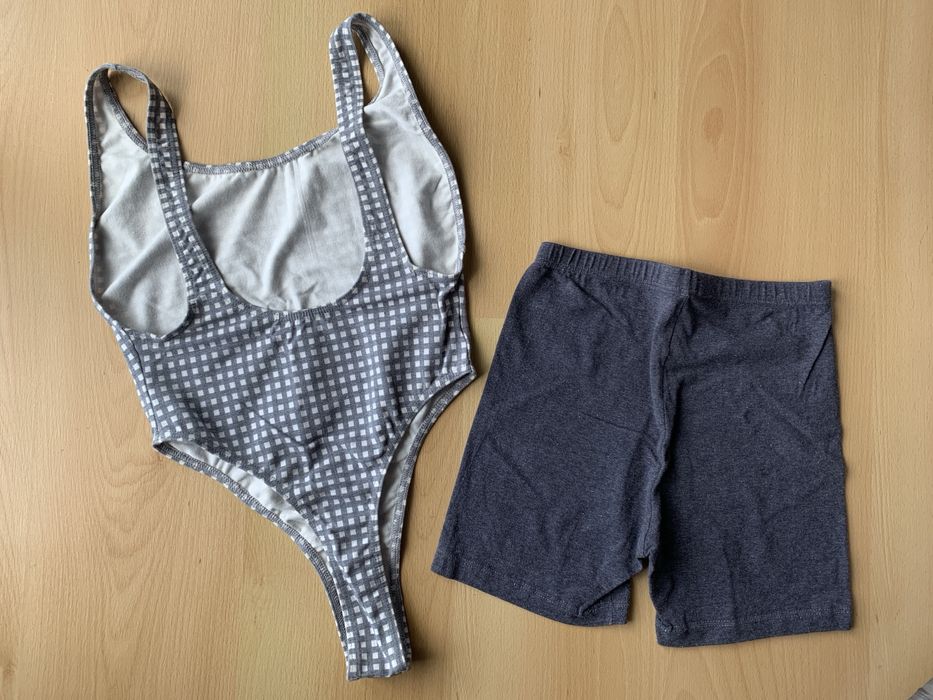 Conjunto desportivo maillot+calção cinzento