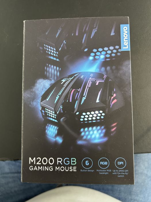 Rato Gaming Lenovo M200 RGB - com Caixa!