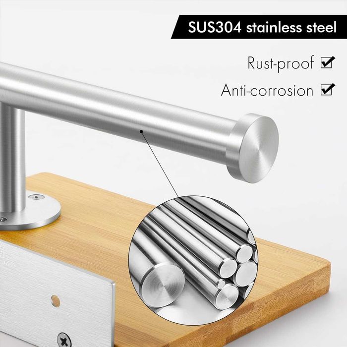 Nowy uchwyt na papier toaletowy/drążek/stal nierdzewna/!4389!