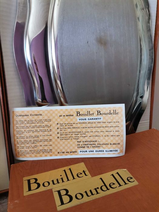 Półmisy BOUILLET BOURDELLE® Uginium lata 40-te XX wieku Francja