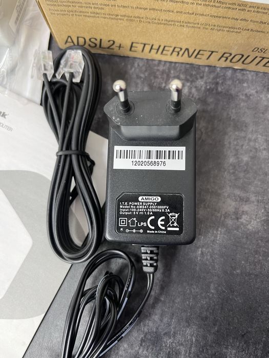 Роутер D-Link DSL-2500U Модем ADSL2+ маршрутизатор