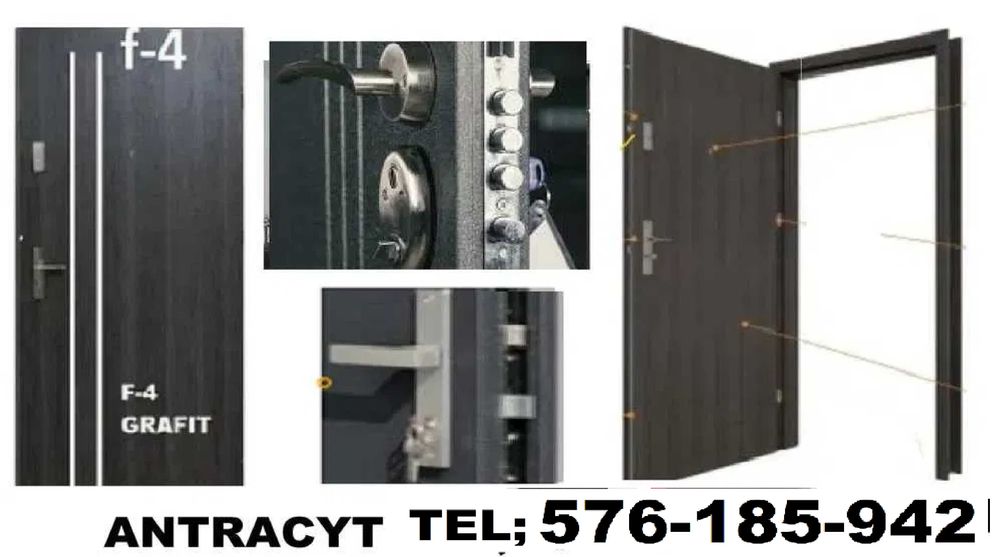 Drzwi ZEWNĘTRZNE wejściowe akustyczne drewniane i metalowe TANIE