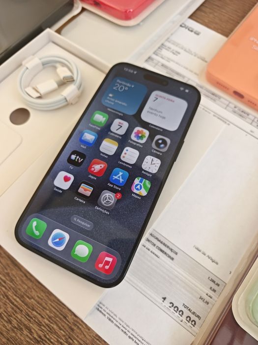 iPhone 15 Pro Max  6.7" 256GB Azul C/Garantia Em muito bom estado Aceito Retomas