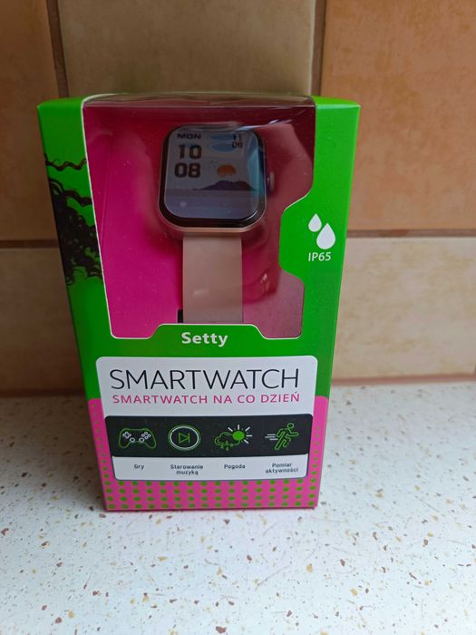 Smartwatch setty, nowy, beżowy