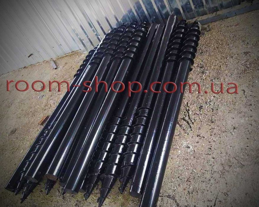 Винтовые сваи, гвинтові палі, геошуруп, оцинкованные сваи, монтаж свай