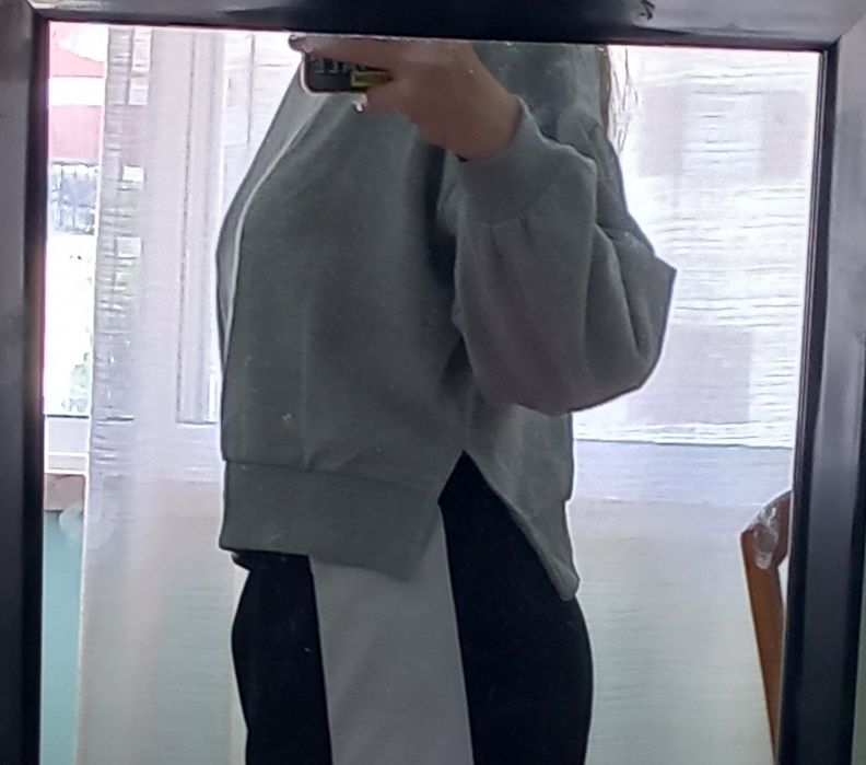 Sweat nova curta cizenta da Tiffosi