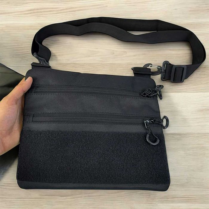 Тактична сумка для прихованого носіння з кобурою, чорна, Cordura