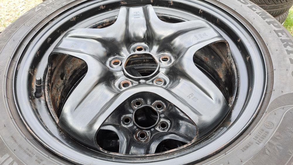 4 felgi strukturalne opel 5x115 17" czujniki ciśnienia