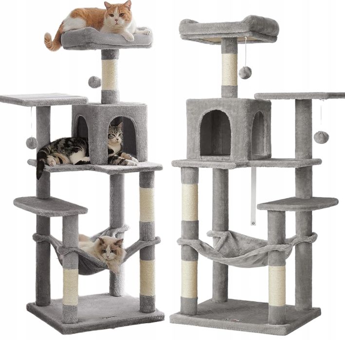 DRAPAK Wysoki Wieża Choinka Domek Hamak Legowisko dla Kota! PREMIUM!