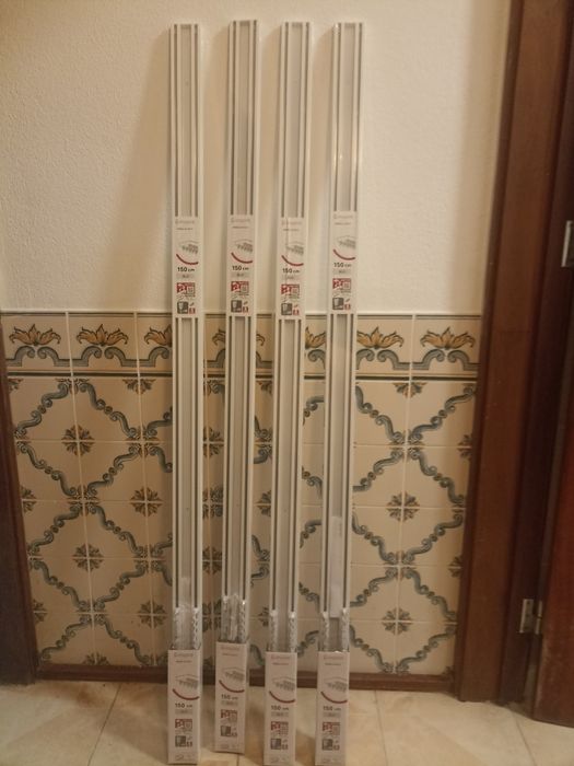 Calhas Alumínio cortinados duplas Novas