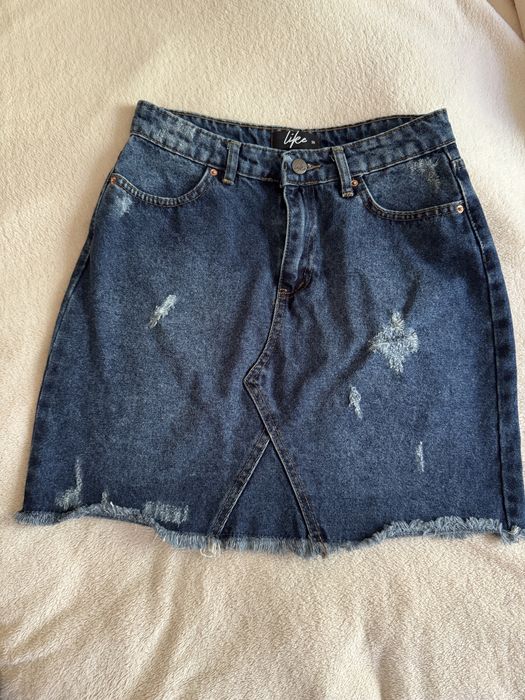 Джинсова спідниця, джинсовая юбка, розмір S (38) нова