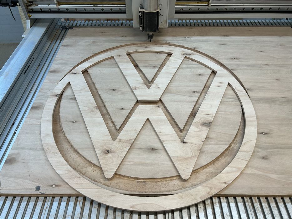 Logo Vw Volkswagen drewniane