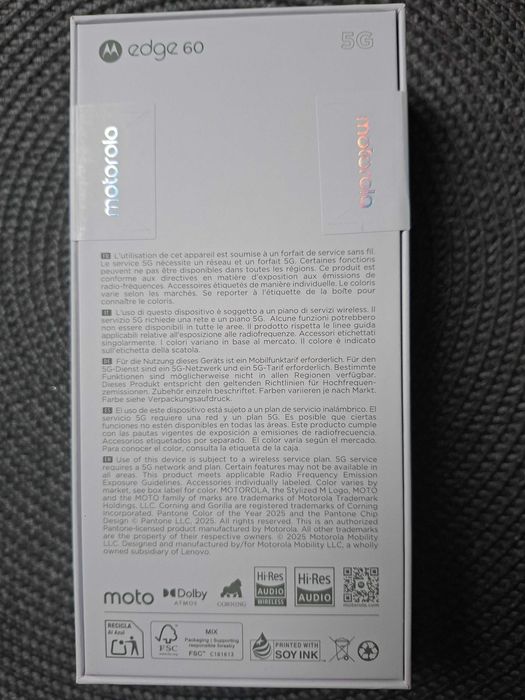 Motorola Edge 60 512GB/ nowy zaplombowany