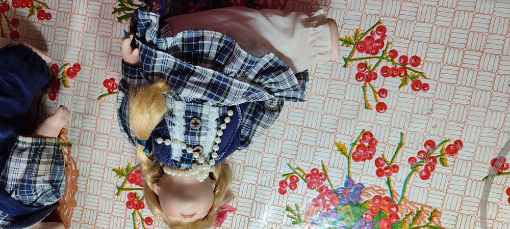 Керамічні фарфорові лялькі парний дует