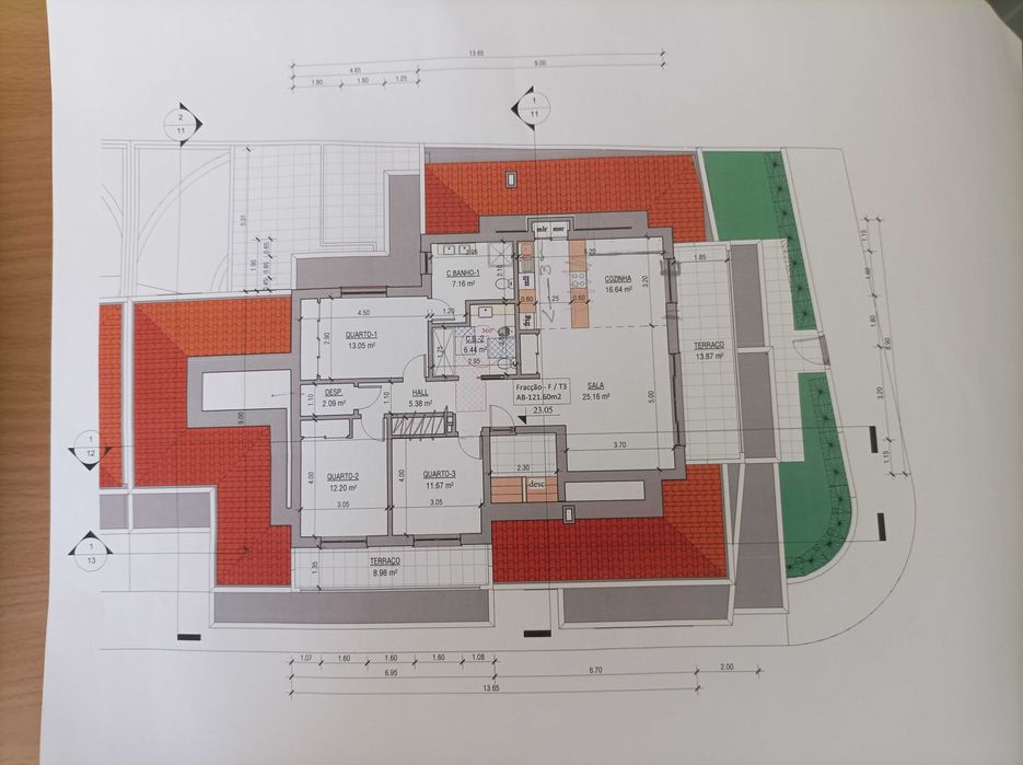 Penthouse T3 com garagem centro de Peniche.