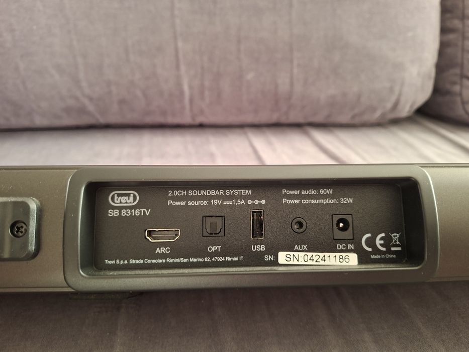 Soundbar Trevi SB 8316TV 60 W Bluetooth HDMI ARC USB