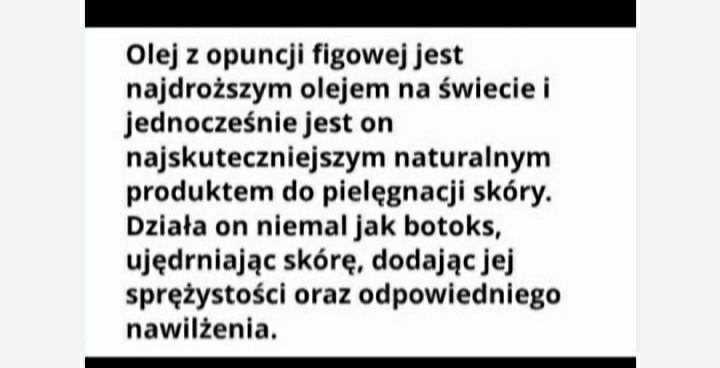 Olej z opuncji figowej oryginalny