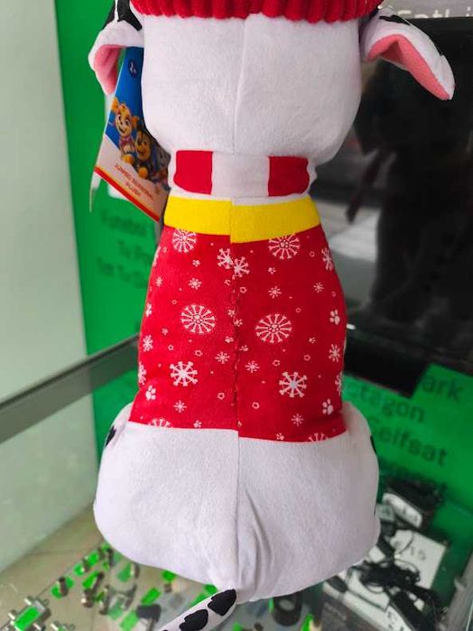 Peluche Patrulha Pata Marshall de Inverno 45cm sentado
