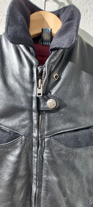 Motard Blusão em pele genuína marca Classic Gear