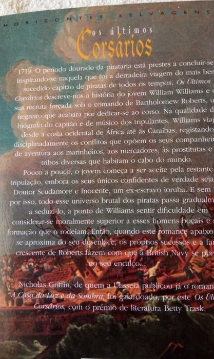 Livro Os últimos Corsários - Nicholas Griffin