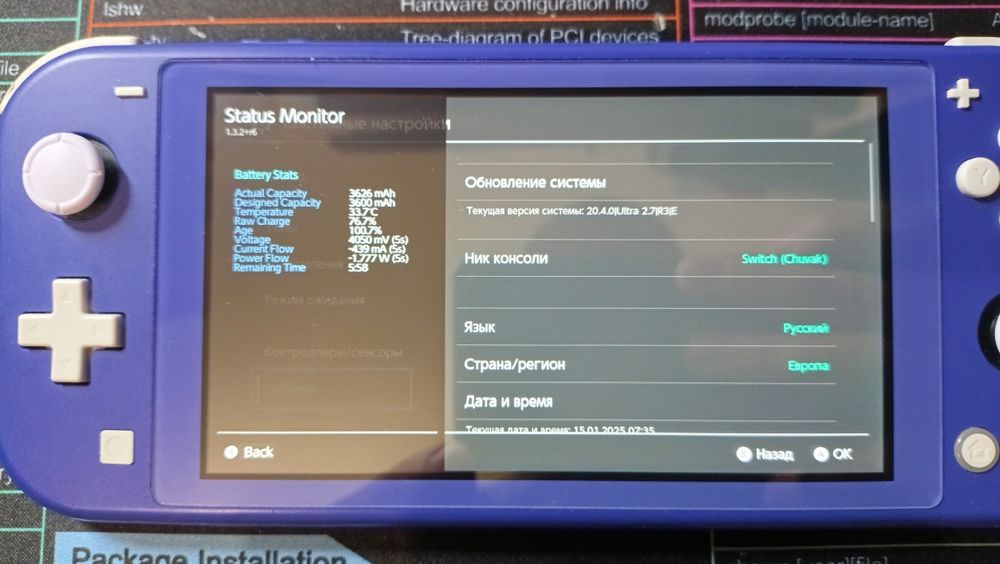 Nintendo Switch lite 256gb kefir