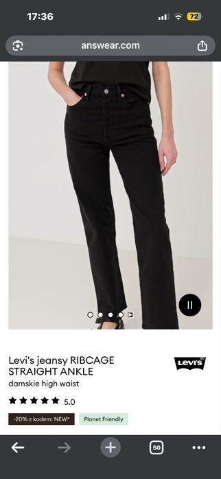Spodnie damskie levis