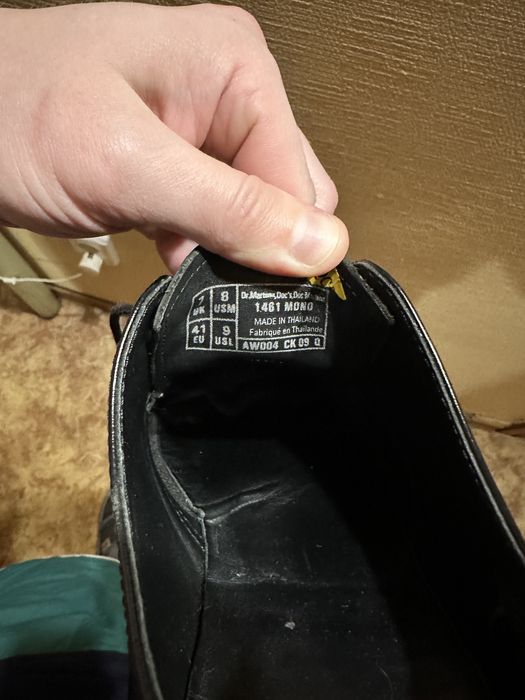 Чоловічі шкіряні туфлі Dr Martens, розмір 41
