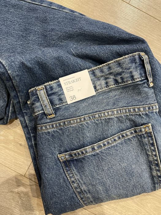 Прямі плісовані джинси MANGO 38 розмір