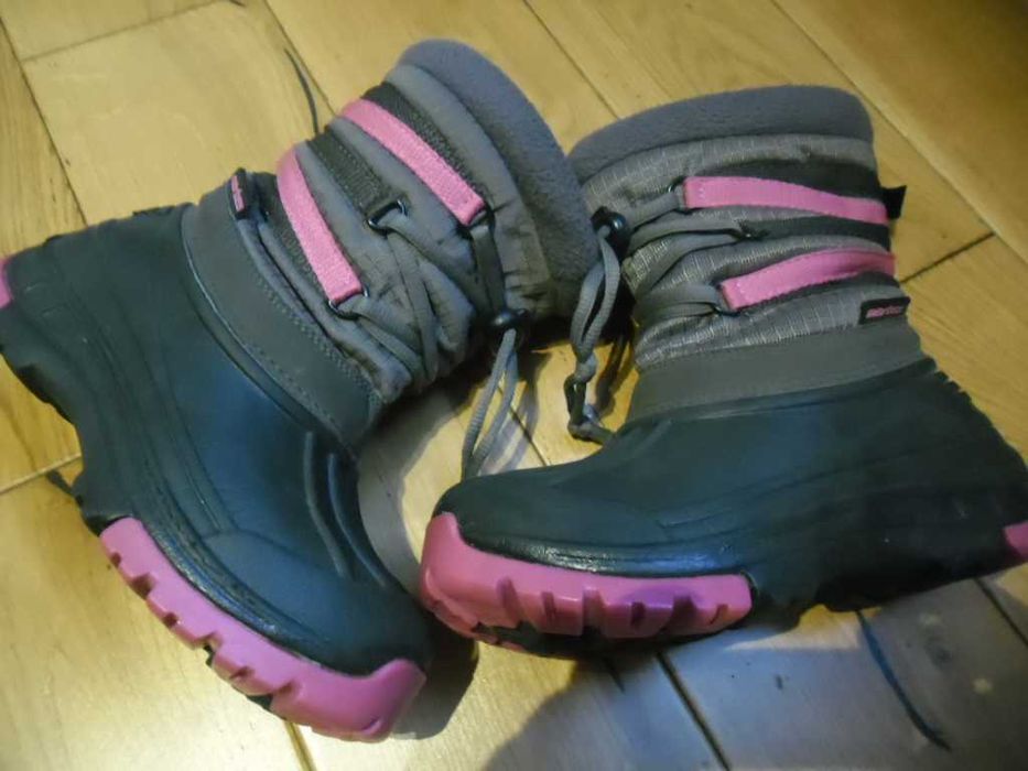 Martes sniegowce kalosze szaro rózowe cieplutkie roz 31