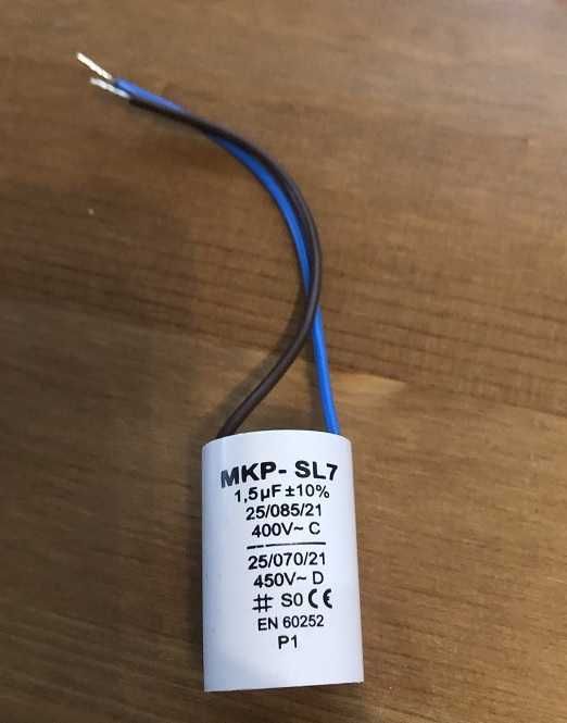 Kondensator do dmuchawy MKP-SL7 1,5uf 400V rozruch KOCIOŁ PIEC CO
