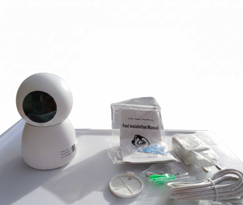 Câmara de Vigilância Wi-Fi FullHD, rotativa com sirene — NOVA