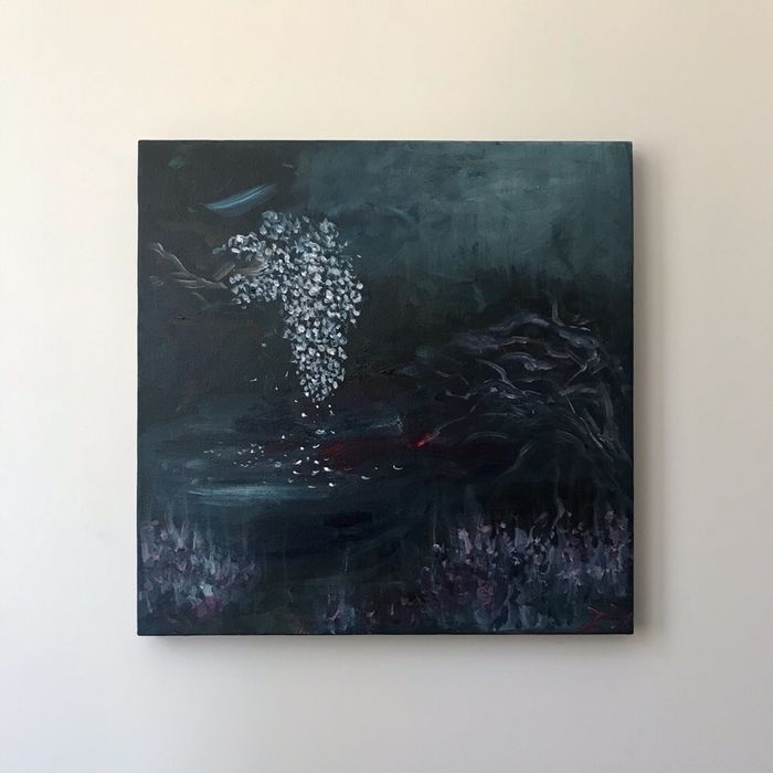 Картина «Лимб», мистика, абстракция, инферно, декор,интерьер, холст.