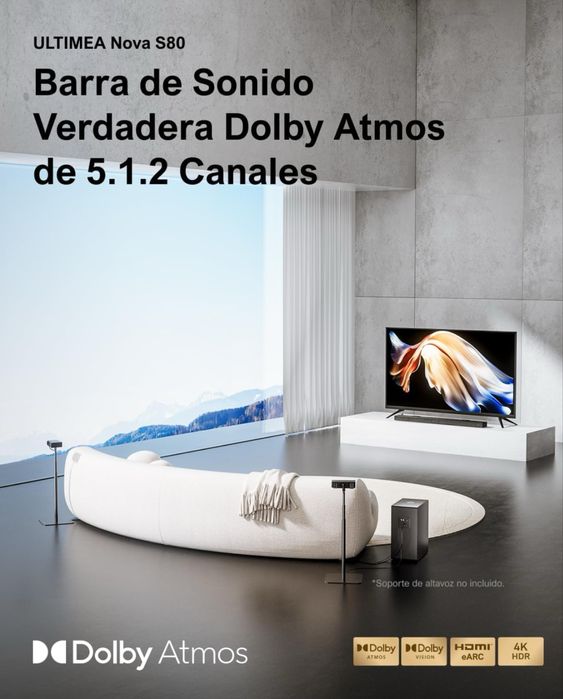 Barra de som para TV - ULTIMEA com Dolby Atmos, NOVAS