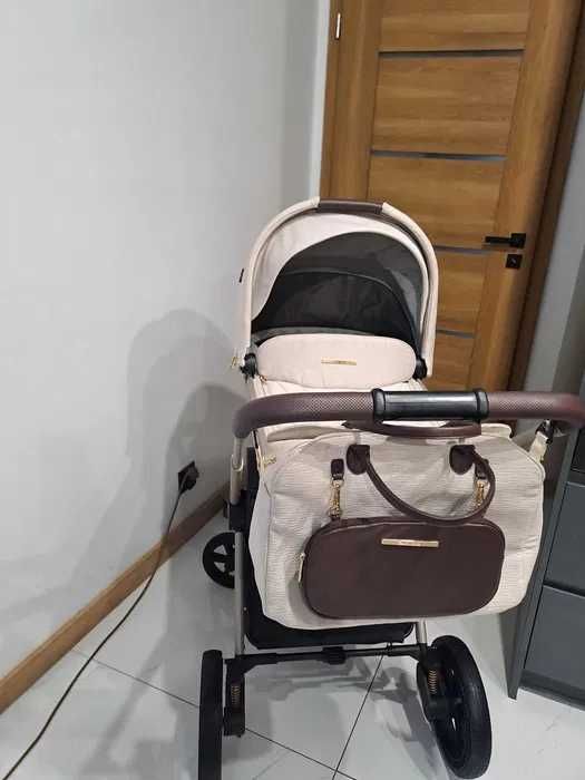 Venicci upline Stone beige + Avionaut pixel pro 2.0 baza Nowy kosz ,daszek ,pałąk