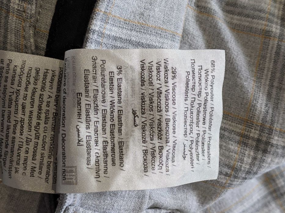 Чоловічі чіноси в клітинку Jack & Jones chino (W36 L34) розмір XL