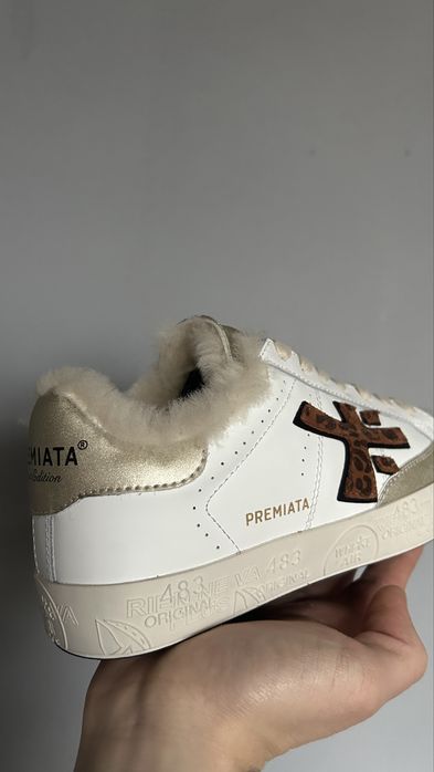 Кеди з хутром , преміата , premiata зимні . 38 р / 24.5 см