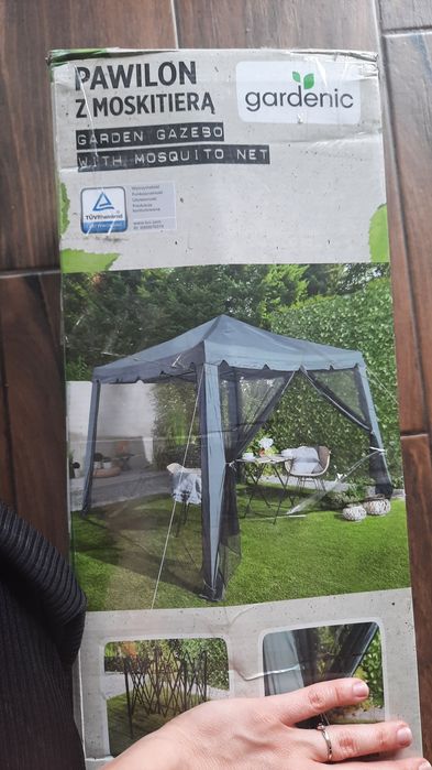 Pawilon ogrodowy z moskitierą 3x3m