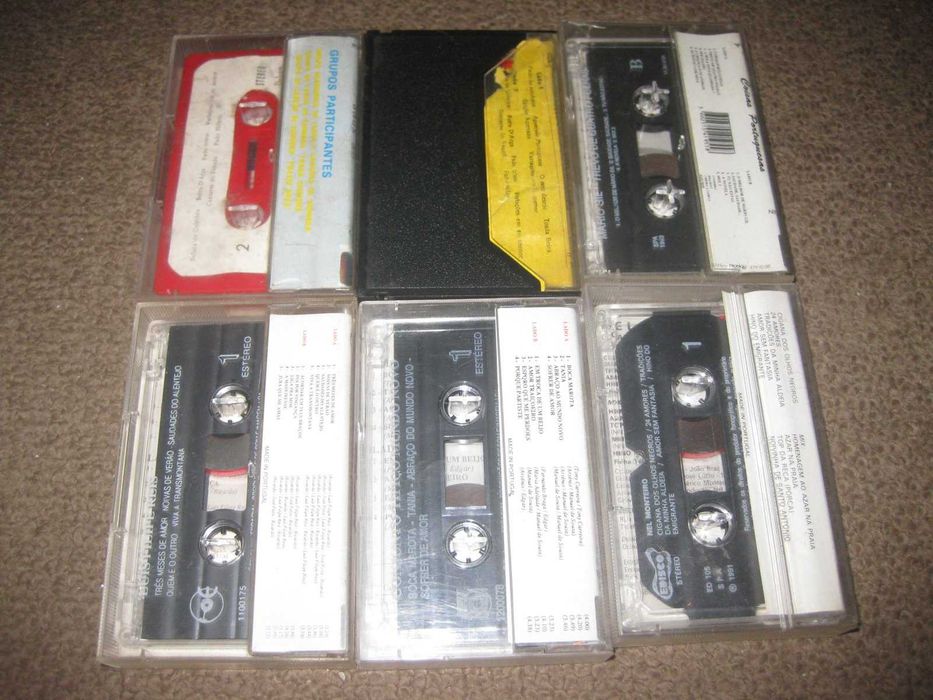 6 K7s Originais de Música Portuguesa!