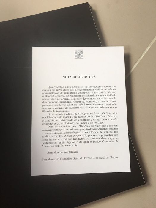 Livro: Dragões no Mar - Os Pescadores Chineses de Macau