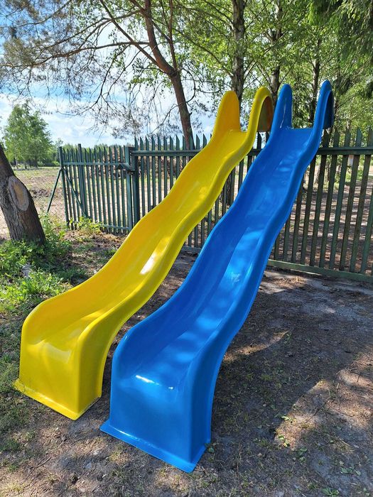 Zjeżdżalnia fala 4,5 m laminat  beżowa biała Paleta Ral ślizg