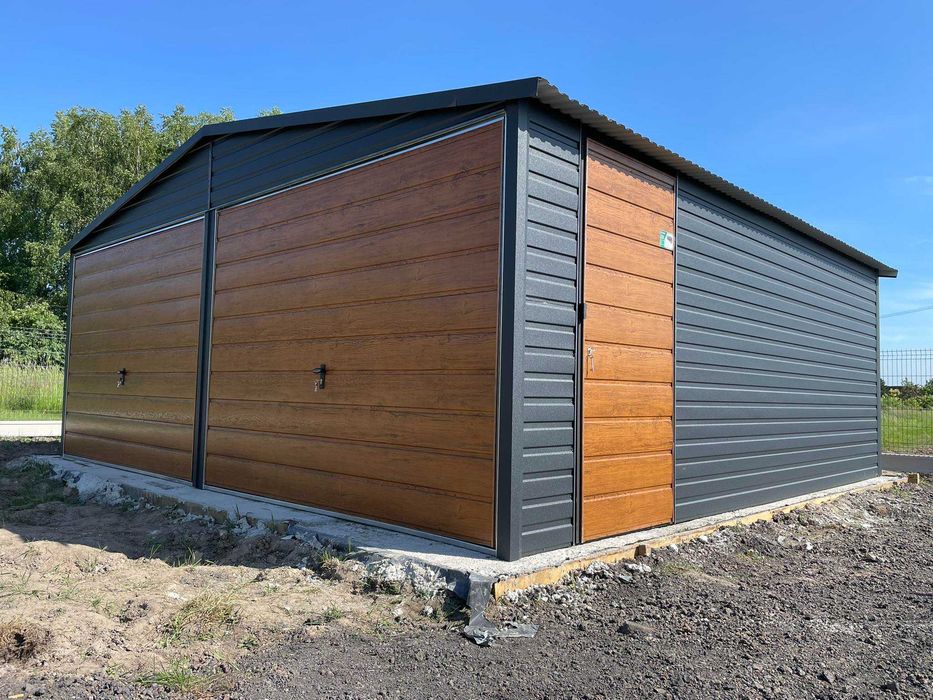 Garaż blaszany 6x5 schowek domek Wzmocniony PROFILAMI. Producent RATY