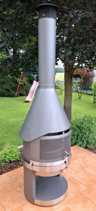 Kominek ogrodowy Hermapro Vario 80. 105 kg , stal nierdzewna.