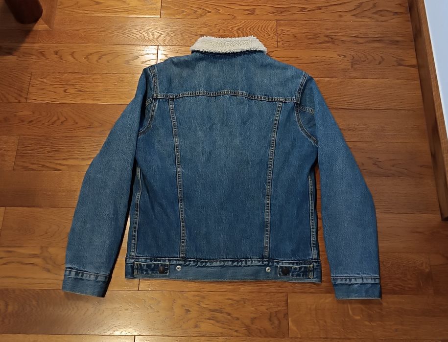 Kurtka Jeans Levi's Sherpa Ocieplana Miś Oryginalna Rozmiar S