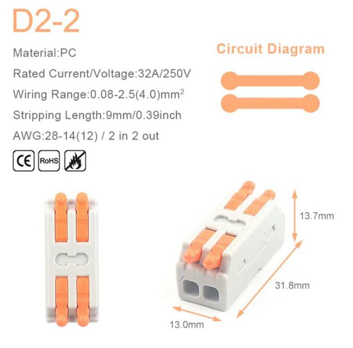 набір клем швидкого монтажу