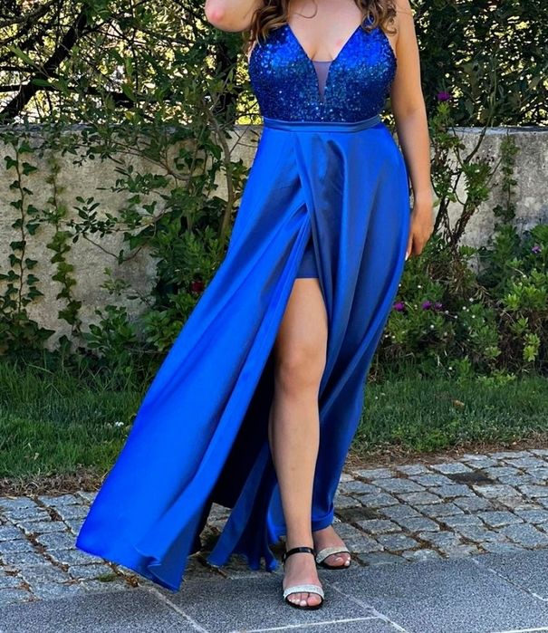 Vestido Cerimónia Azul